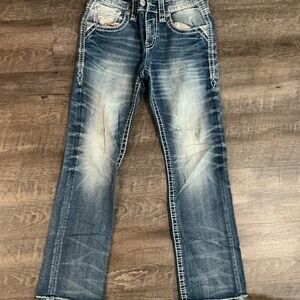 Stylish Distressed Blue Jeans